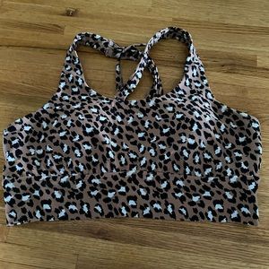 Aerie cheetah sports bra